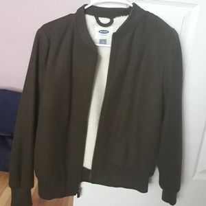 Dark green bomber jacket